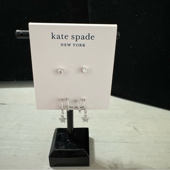 🎁 Kate Spade Star Huggies and Stud Set - Picture 4 of 6